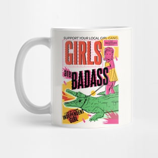 Retro Girls Are Badass Girl Power // 90s Nostalgia Girl Gang Mug